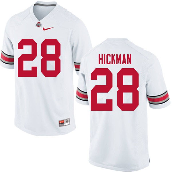 Ohio State Buckeyes #28 Ronnie Hickman Men Stitch Jersey White